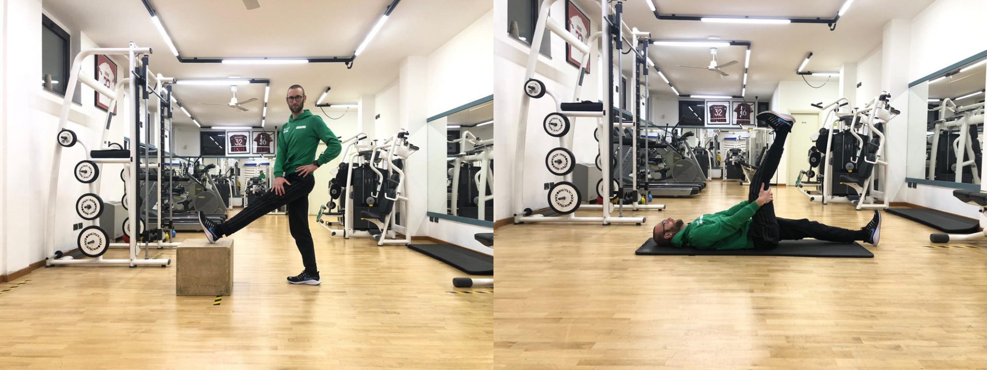 Stretching flessori ginocchio