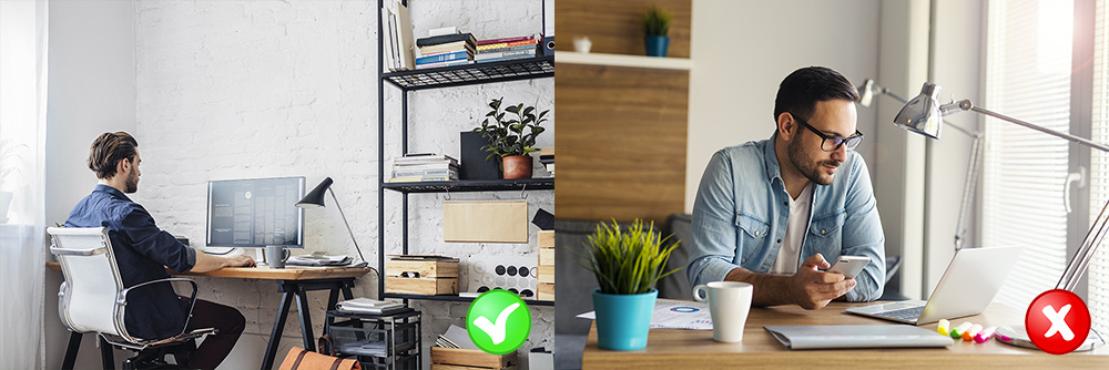 posizione al computer